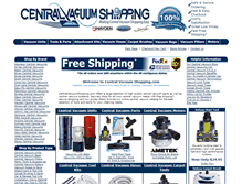 Tablet Screenshot of centralvacuumshopping.com